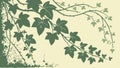 Green Ivy Leaf Background Pattern Texture, vector design Generative AI Royalty Free Stock Photo