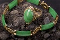 Green Jade. Royalty Free Stock Photo