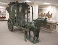 Green Jade Horse and carriage on Exhibit on display in a Museum