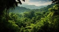 green jamaican rainforest lush