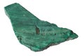 Green jasper mineral isolated