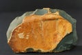 Green jasper mineral isolated