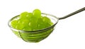 green jelly balls for making bubble tea Royalty Free Stock Photo