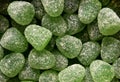 Green jelly candies