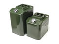 Green jerrycan isolated Royalty Free Stock Photo
