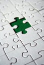 Green jigsaw piece Royalty Free Stock Photo
