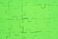 Green Jigsaw puzzle Royalty Free Stock Photo