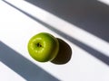 Green jujube or monkey apple isolated on white background