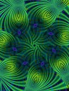 Green Kaleidoscope Pattern