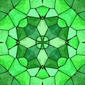 Green kaleidoscopic multicolor abstract pattern