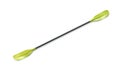 Green kayak paddle