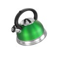 Green kettle isolated on white Royalty Free Stock Photo