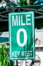 Green key west sign outdoors Royalty Free Stock Photo