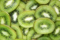 Green kiwi fruit slices wallpaper