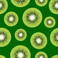 Green kiwi pattern Royalty Free Stock Photo