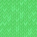 Green knitted seamless pattern.