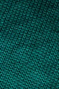 Green knitted wool pattern Royalty Free Stock Photo