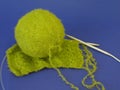 Green knitting