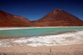 Green lagoon in bolivia Royalty Free Stock Photo