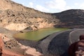 Green Lagoon - Lago de los Clicos - near the town of El Golfo. Lanzarote