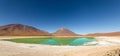 Green Lagoon, Laguna Verde, in Bolivia Royalty Free Stock Photo