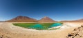 Green Lagoon, Laguna Verde, in Bolivia Royalty Free Stock Photo