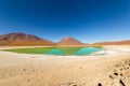 Green Lagoon, Laguna Verde, in Bolivia Royalty Free Stock Photo