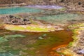 Green lagoons at the foot of the Chiles volcano