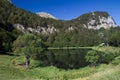 Green lake Donje bare in Sutjeska national park Royalty Free Stock Photo