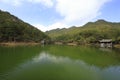 Green lake of jiuxianshan mountain, adobe rgb Royalty Free Stock Photo
