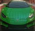 Green Lamborghini car Royalty Free Stock Photo