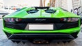 Green Lamborghini in Monaco Royalty Free Stock Photo