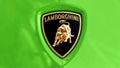 Green Lamborghini in Monaco Royalty Free Stock Photo