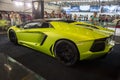 Green lamborghini roadster car Royalty Free Stock Photo