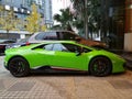 Green Lamborghini Supercar Royalty Free Stock Photo