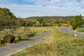 Green landscape along populair route in Germany called Romantic Road, Weikersheim