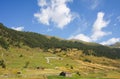 Green landscape in Andorra Royalty Free Stock Photo