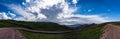 Green landscape, breathtaking, Dogubayazit, Turkey, Middle East, mountain, Iranian border, driving, winding road Royalty Free Stock Photo