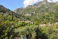 Green landscape on samos island, greece Royalty Free Stock Photo