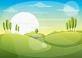 Green Landscape Vector