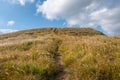 Green lanscape with mountain Aso background, Kusasenri, Aso, Kumamoto, Kyushu, Japan