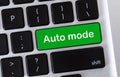 Green laptop button with text Auto mode