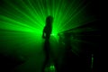 Green Laser Royalty Free Stock Photo