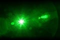 Green laser light Royalty Free Stock Photo