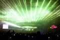 Green laser light show