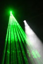 Green Laser with white spotlight