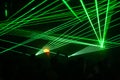 Green lasers Royalty Free Stock Photo