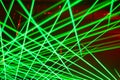 Green lasers Royalty Free Stock Photo