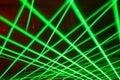 Green lasers Royalty Free Stock Photo