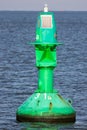 Green lateral buoy Royalty Free Stock Photo